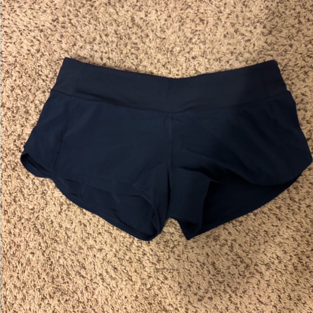 Navy small 2 inch lulu shorts
